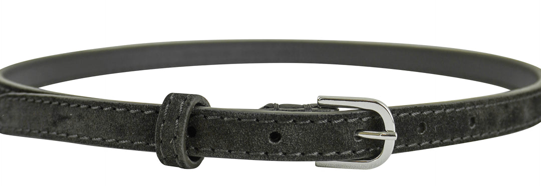 Toteme Skinny Trouser Belt in Suede Espresso