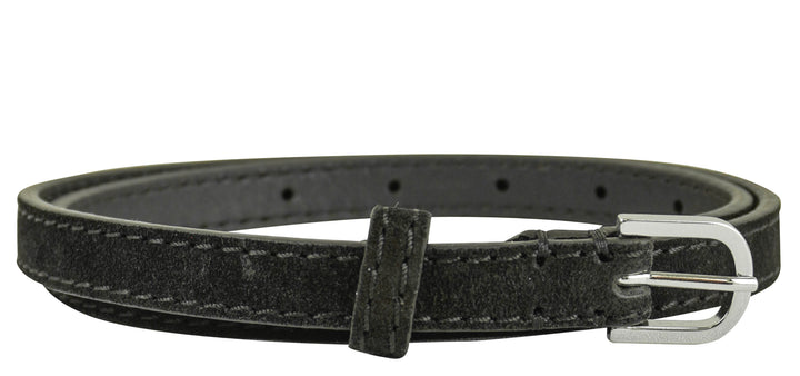 Toteme Skinny Trouser Belt in Suede Espresso