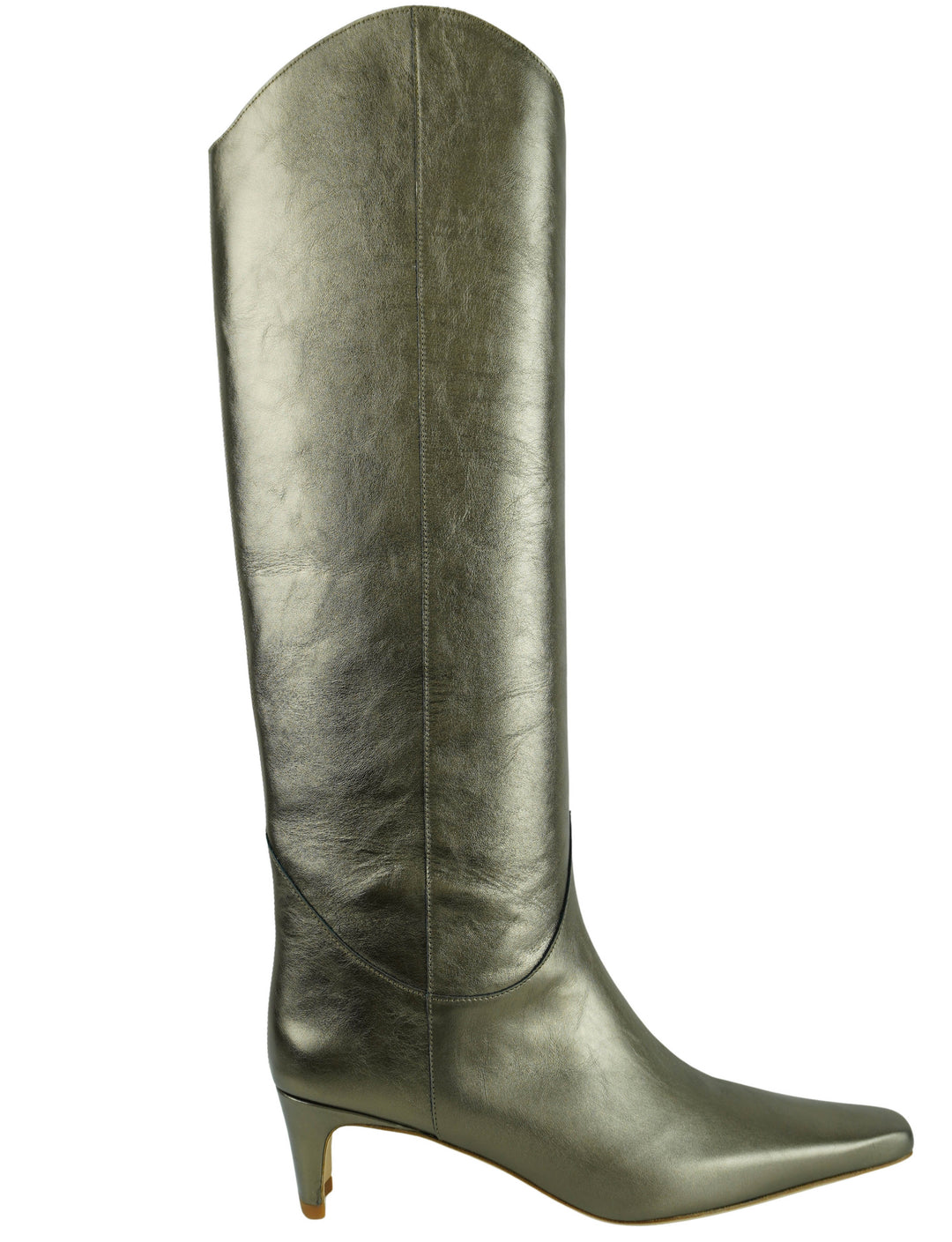 Staud Western Wally Boots in Aged Bronze