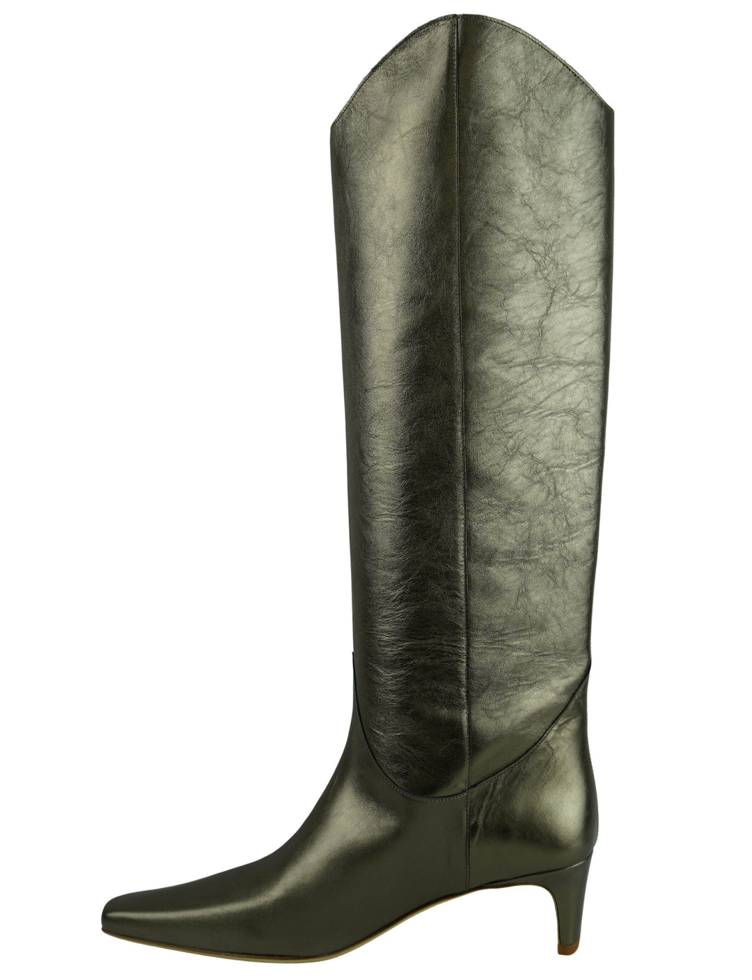 Staud Western Wally Boots in Aged Bronze