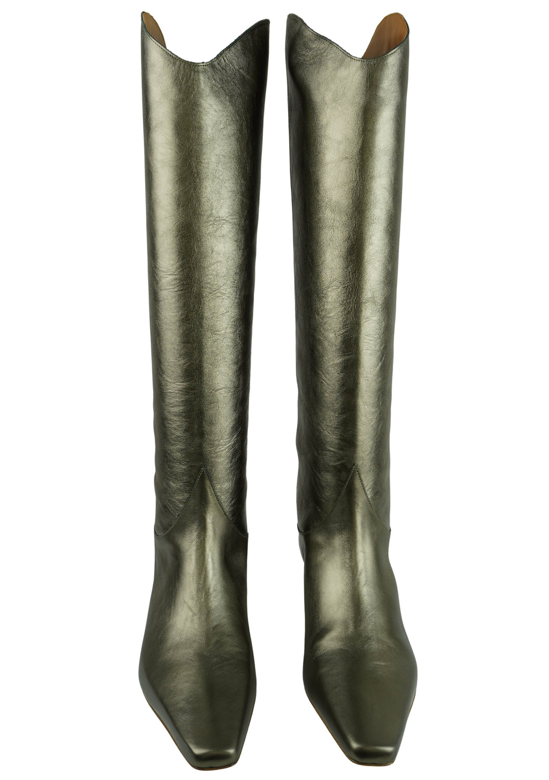 Staud Western Wally Boots in Aged Bronze