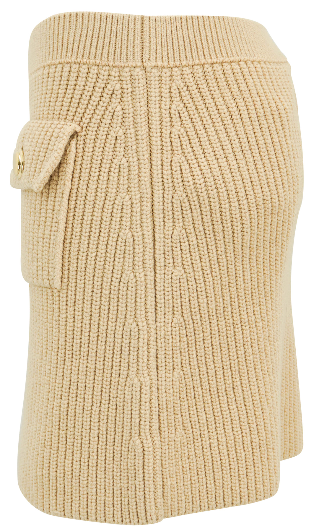 Miu Miu Wool Mini Skirt in Beige
