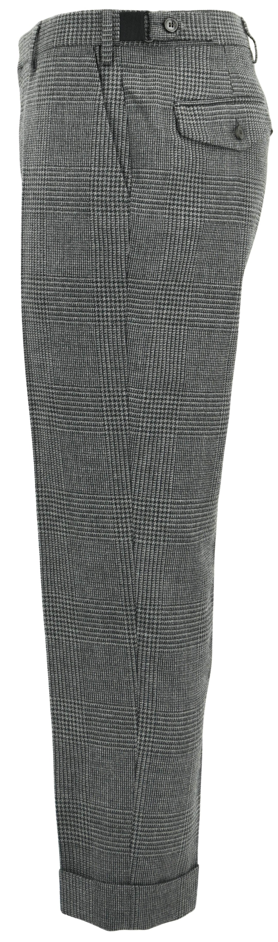 Dries Van Noten Philip Trousers in Grey Houndstooth