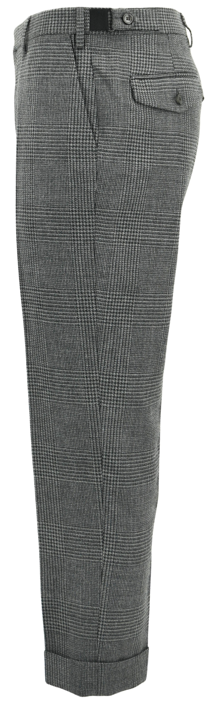 Dries Van Noten Philip Trousers in Grey Houndstooth