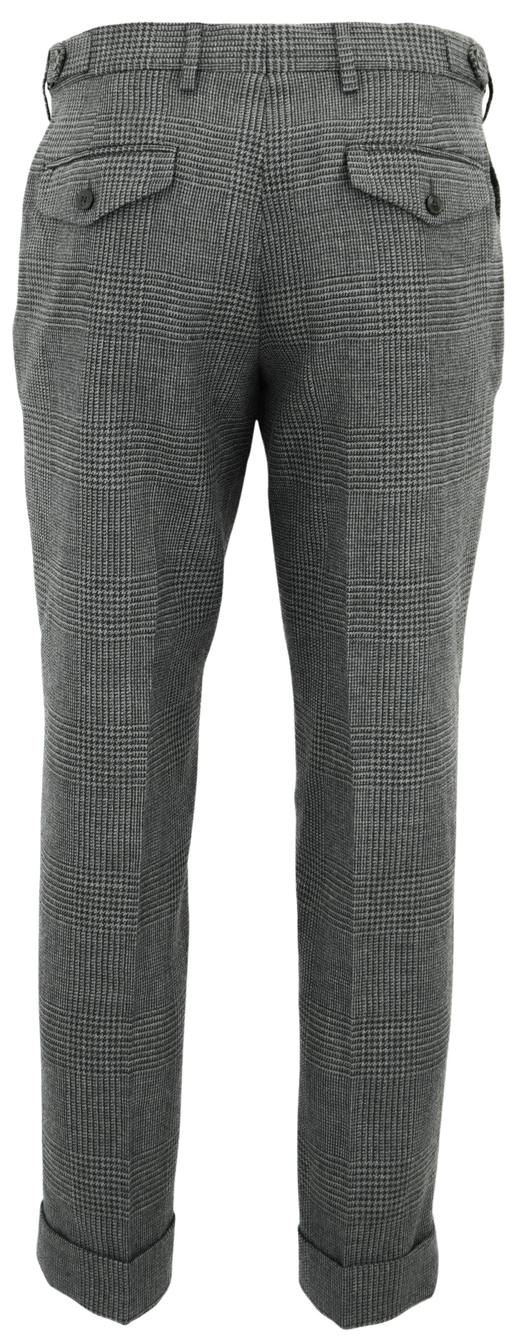 Dries Van Noten Philip Trousers in Grey Houndstooth