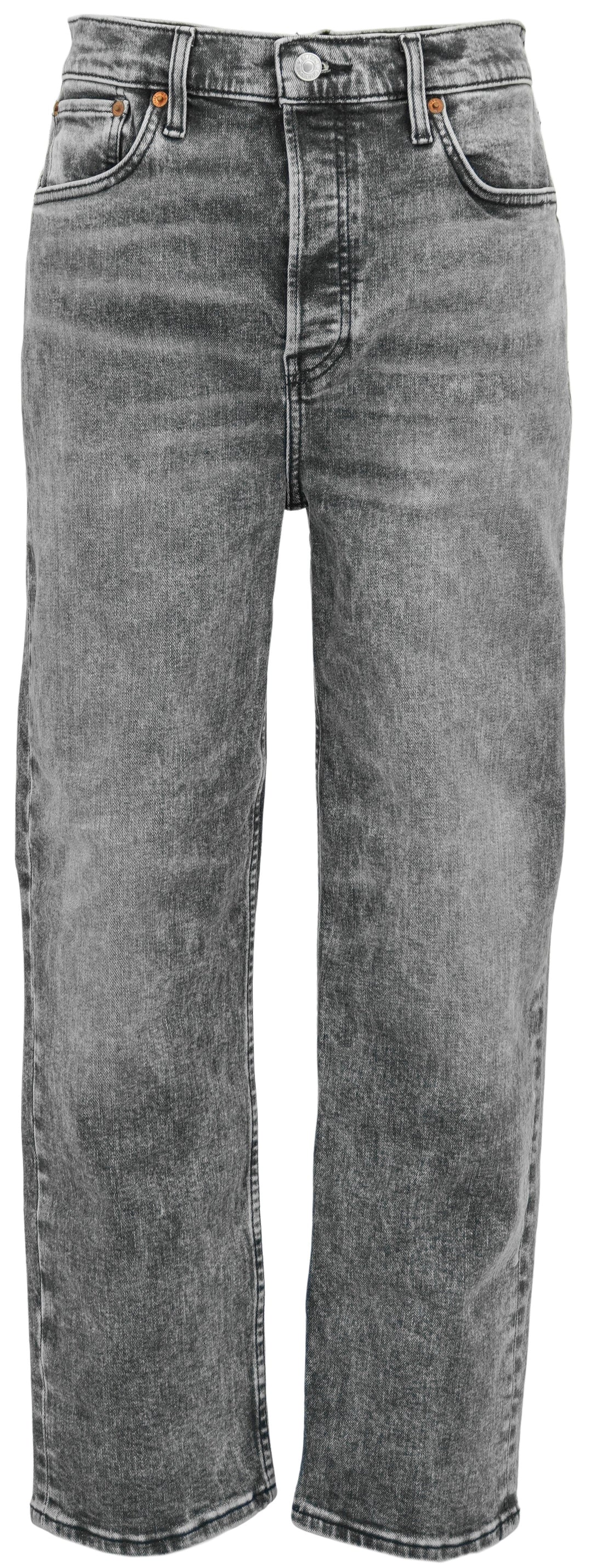 Re/Done 70's Stovepipe Jeans in Silver Fade