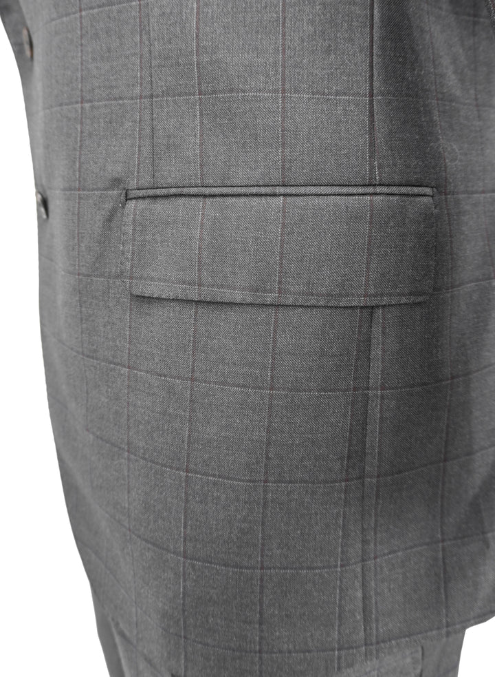 Belvest Wool Suit in Dark Grey - Discounts on Belvest at UAL