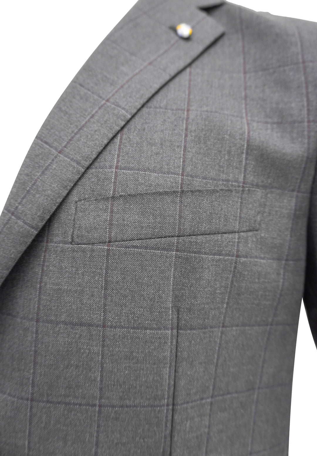 Belvest Wool Suit in Dark Grey - Discounts on Belvest at UAL