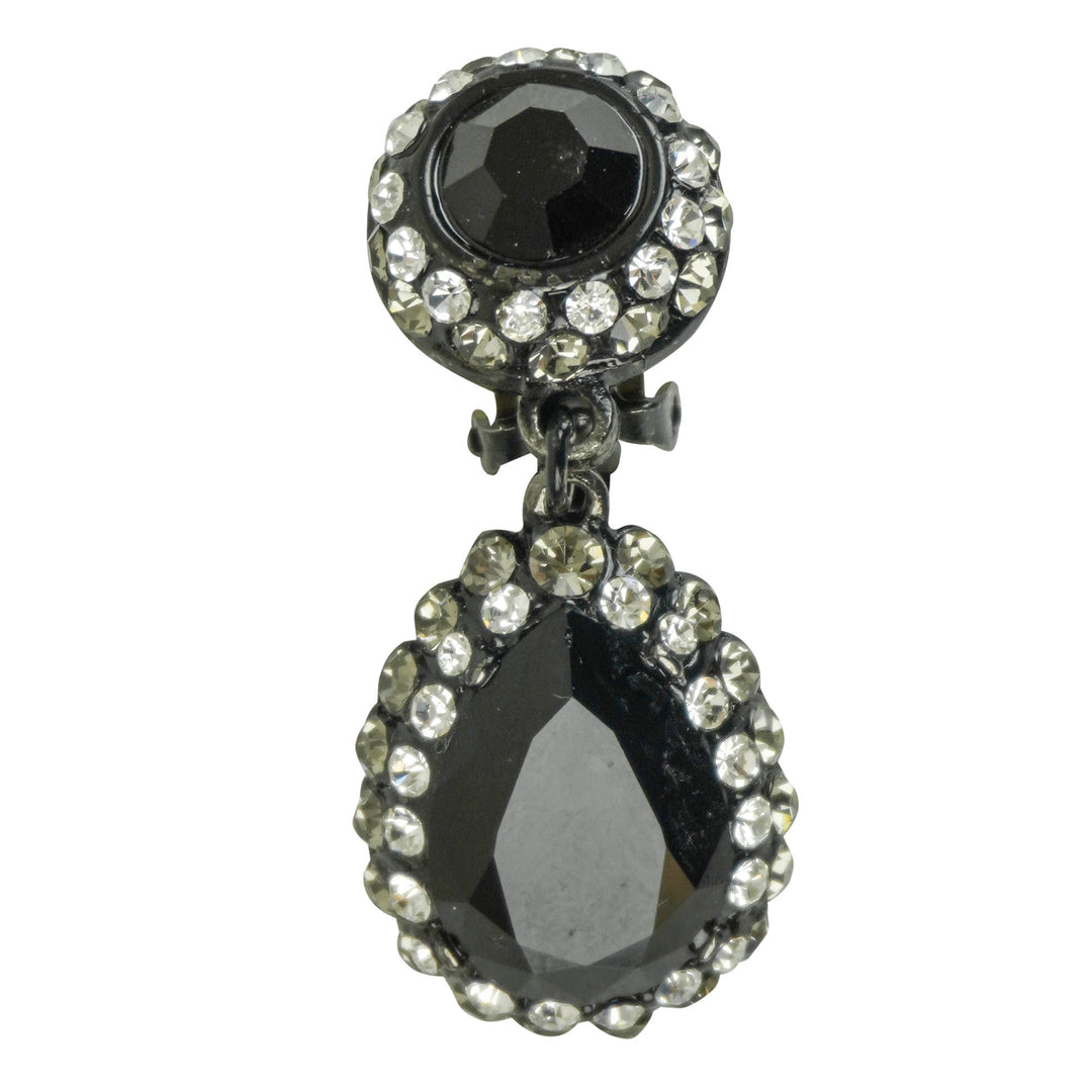 Jose Barrera Tear Drop Earrings in Black