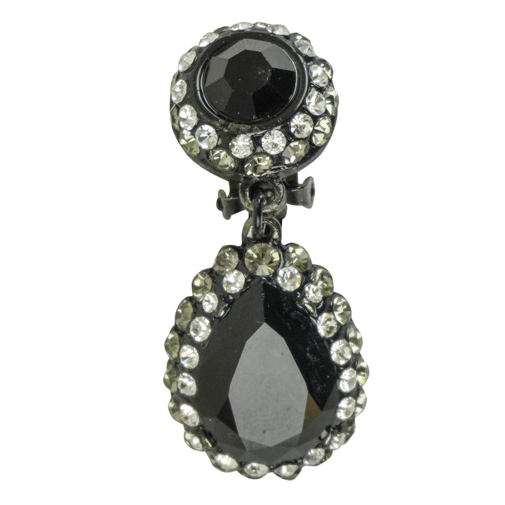 Jose Barrera Tear Drop Earrings in Black
