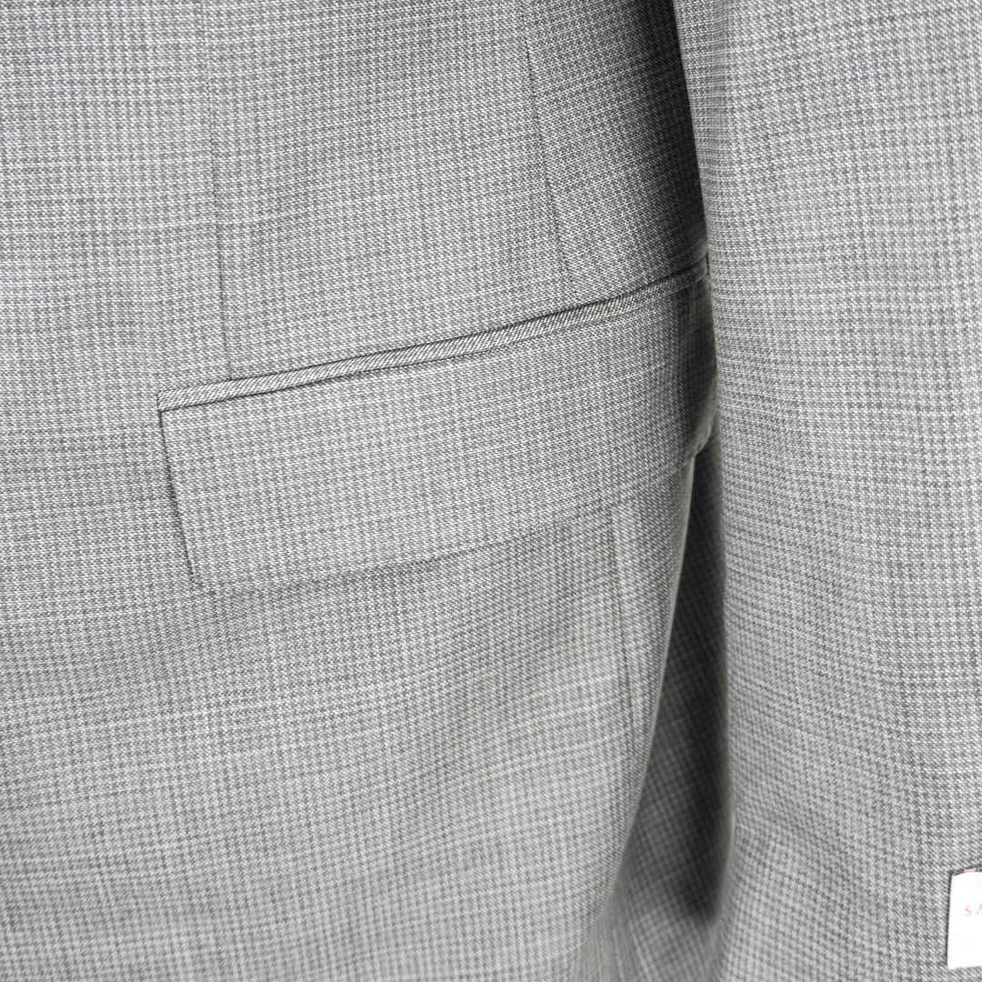 Samuelsohn Wool Suit Jacket in Grey - Discounts on Samuelsohn at UAL
