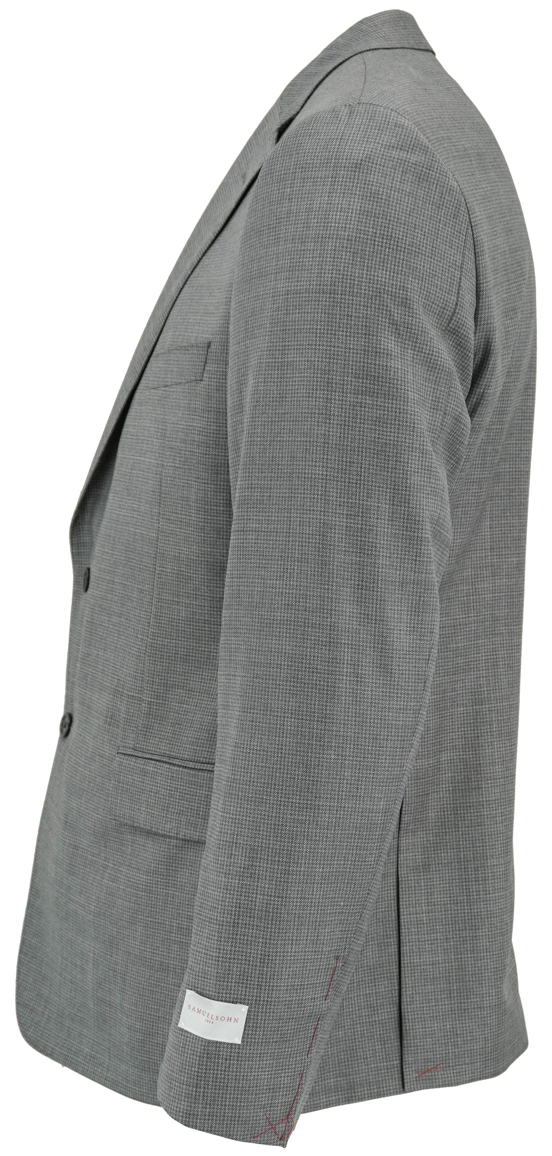 Samuelsohn Wool Suit Jacket in Grey - Discounts on Samuelsohn at UAL