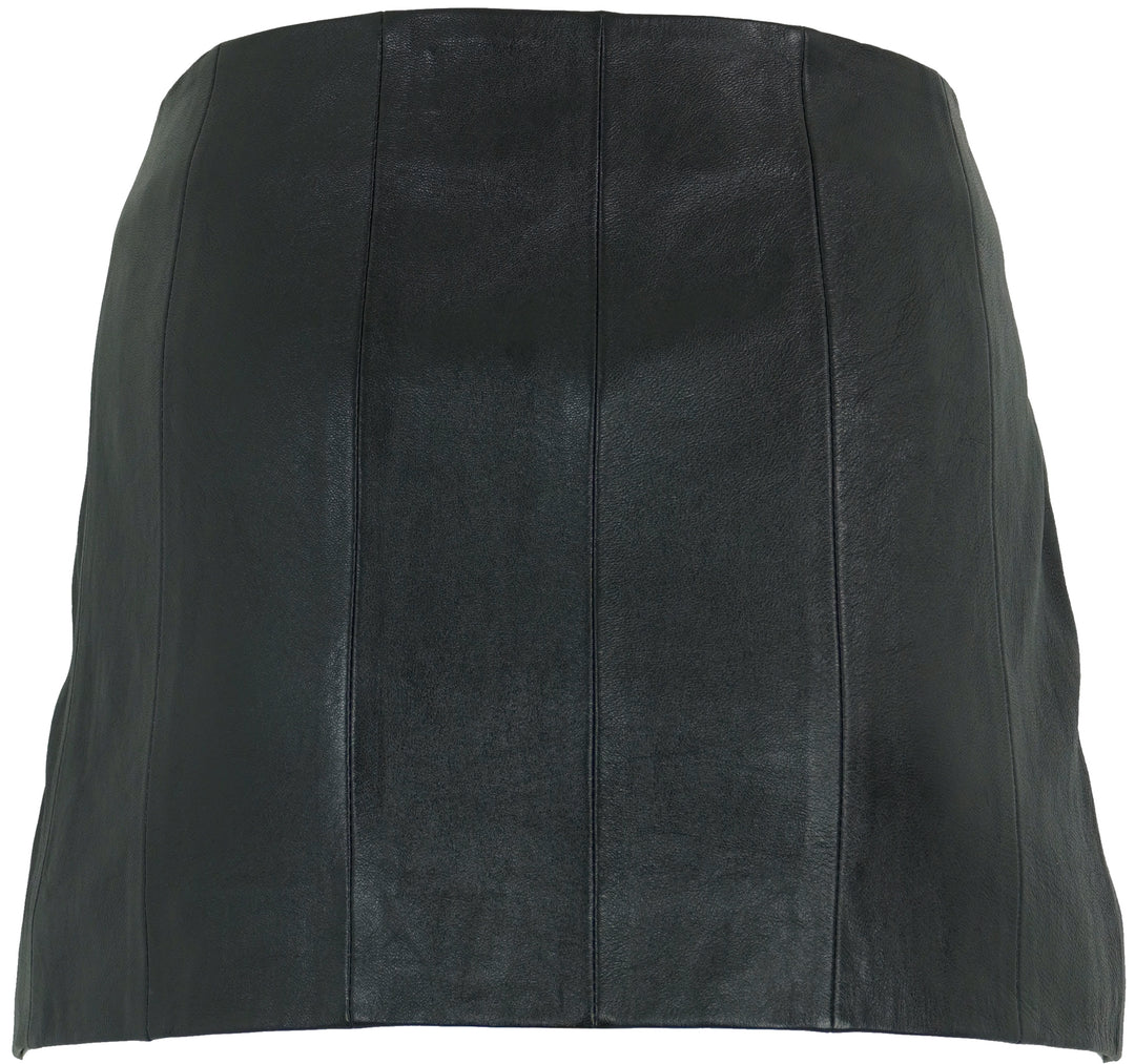 Khaite Meelar Panelled Mini Skirt in Black