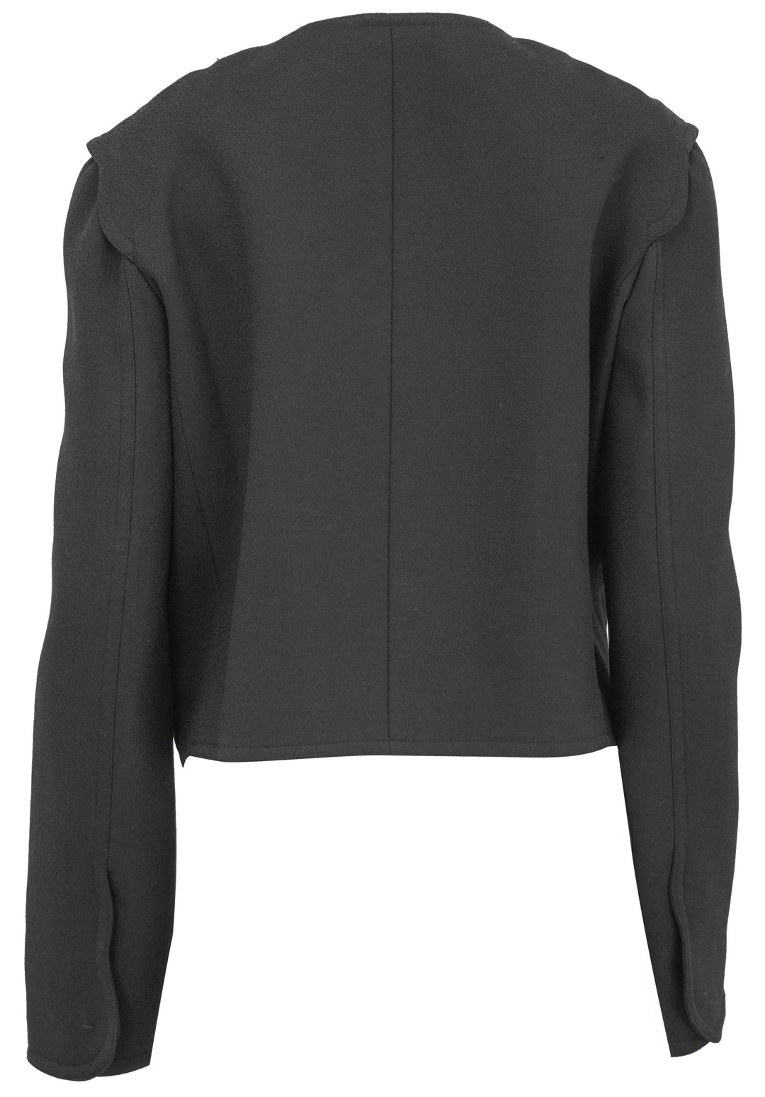 Giambattista Valli Scalloped Jacket in Black