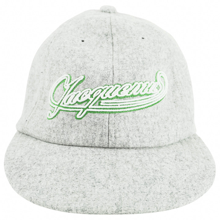 Jacquemus La Casquette Wool Baseball Hat in Light Grey - Discounts on Jacquemus at UAL