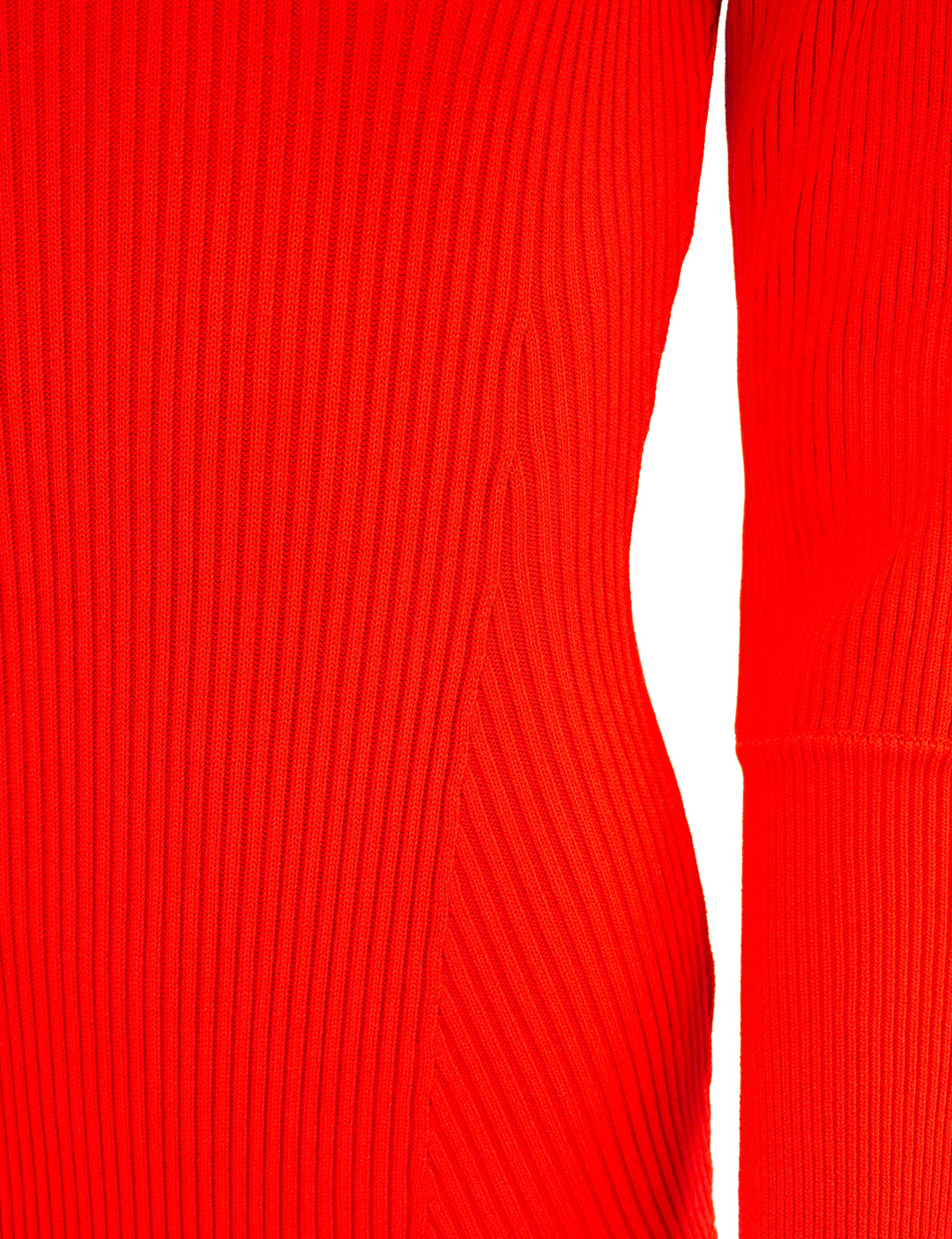 Magda Butrym Ribbed Knit Turtleneck Bodysuit in Red