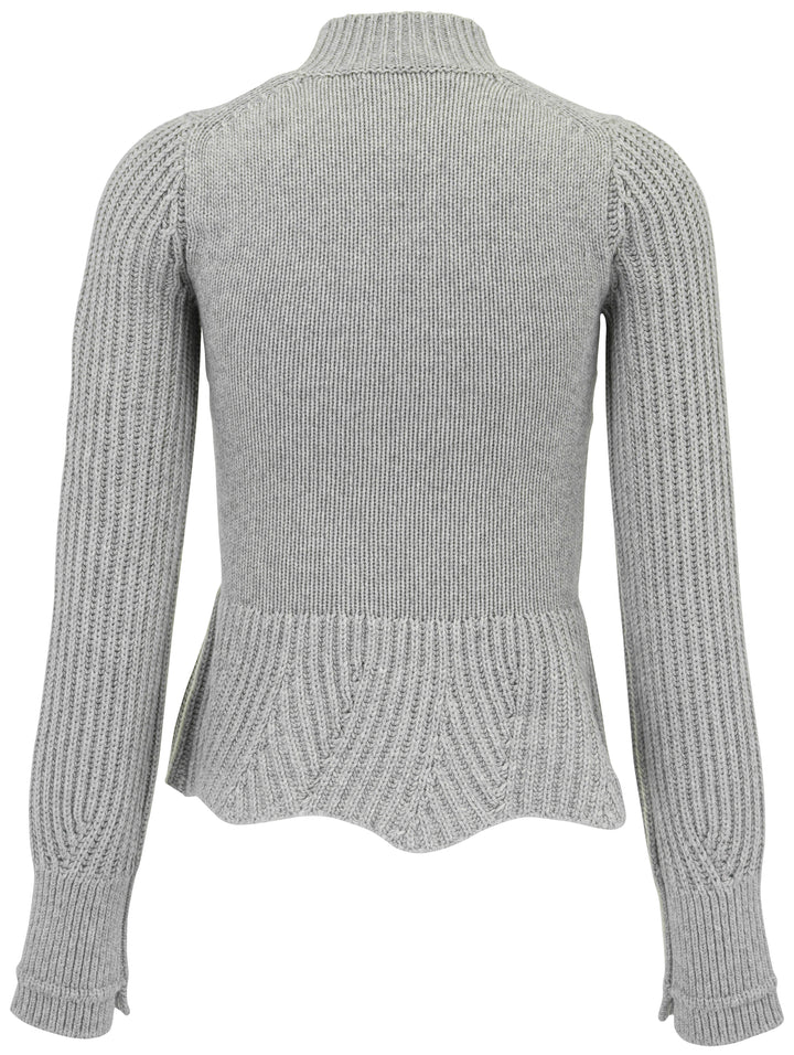 Maria McManus Peplum Sweater in Grey