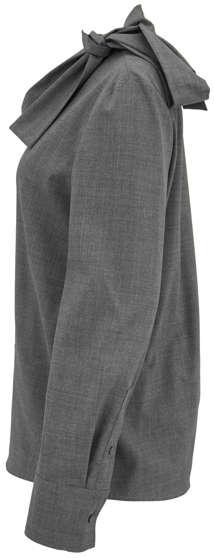 Valentino Superfine Wool Blouse in Grey