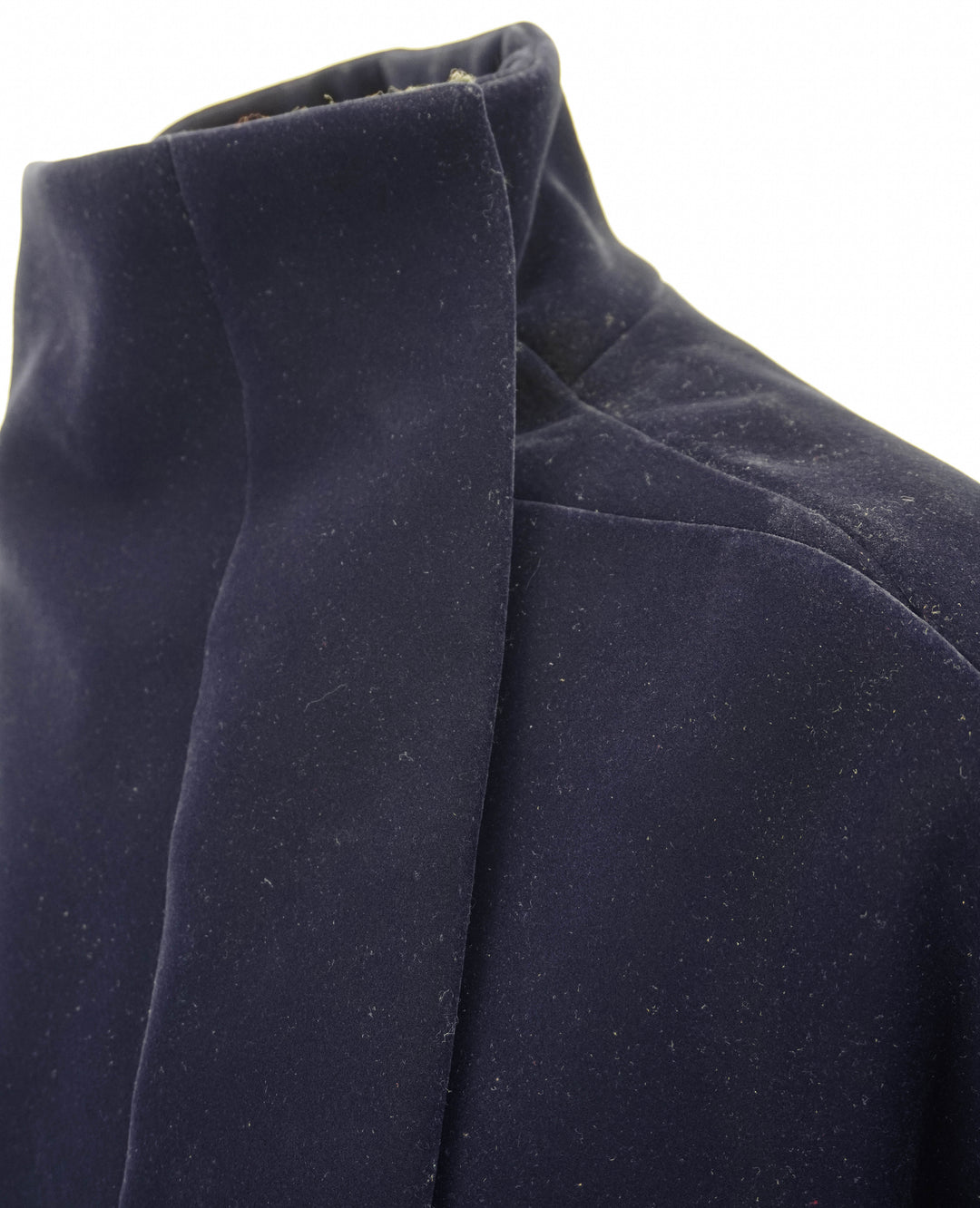 ALAÏA Round Coat in Marine Fonce