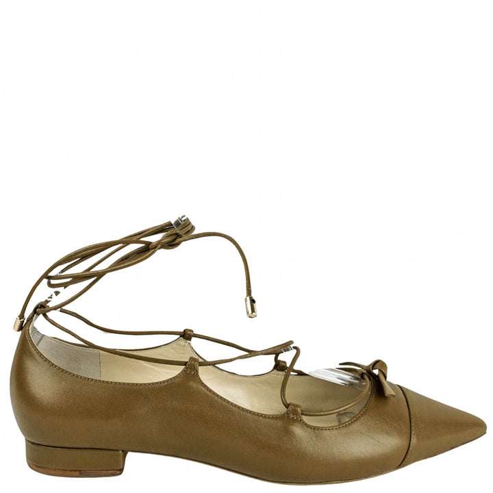 Alexandre Birman Clarita Flat in Brown - Discounts on Alexandre Birman at UAL