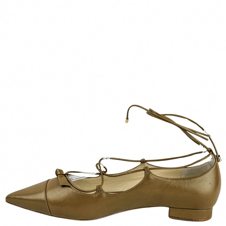 Alexandre Birman Clarita Flat in Brown - Discounts on Alexandre Birman at UAL