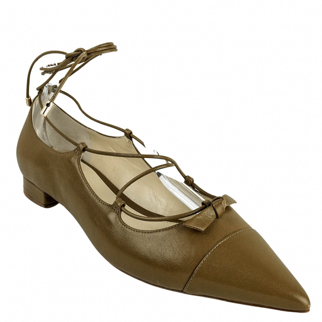 Alexandre Birman Clarita Flat in Brown - Discounts on Alexandre Birman at UAL