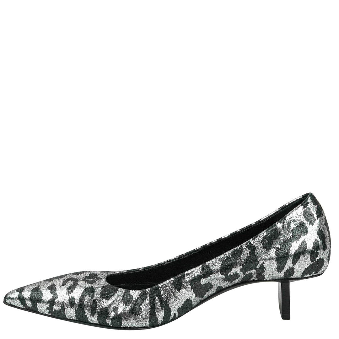 Pierre Hardy Leopard Heels in Black and Silver - Discounts on Pierre Hardy at UAL