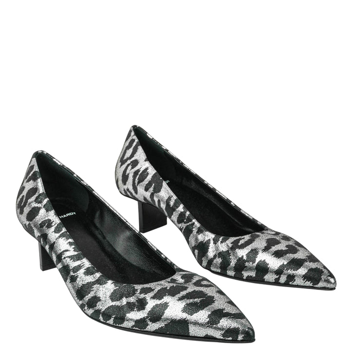 Pierre Hardy Leopard Heels in Black and Silver - Discounts on Pierre Hardy at UAL