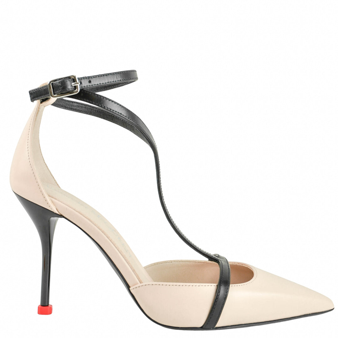 Alexander McQueen Heels in Blush and Black - Discounts on Alexander McQueen at UAL