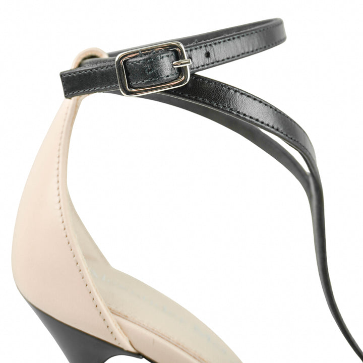 Alexander McQueen Heels in Blush and Black - Discounts on Alexander McQueen at UAL