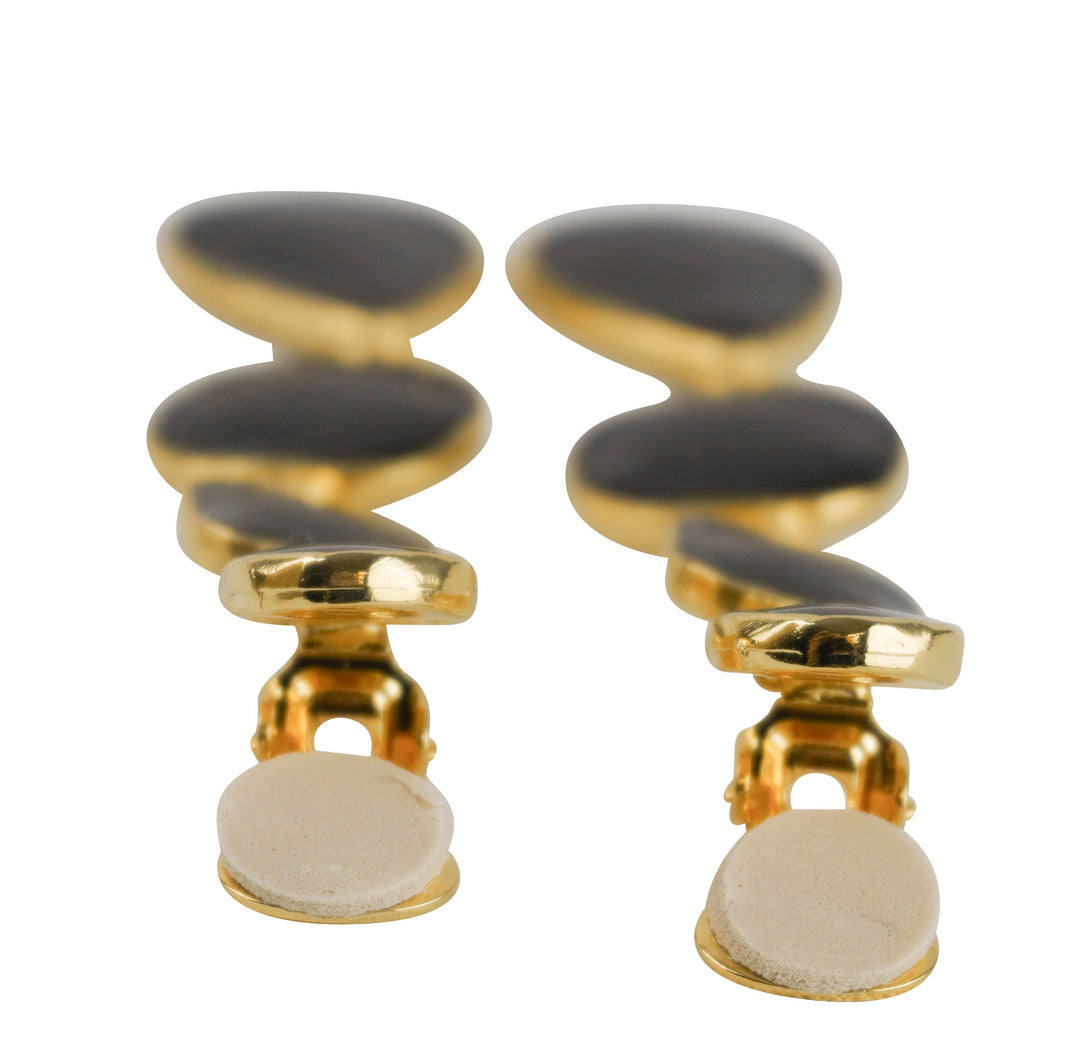 Kenneth Jay Lane Drop Down Earrings in Black/Gold - Discounts on Kenneth Jay Lane at UAL