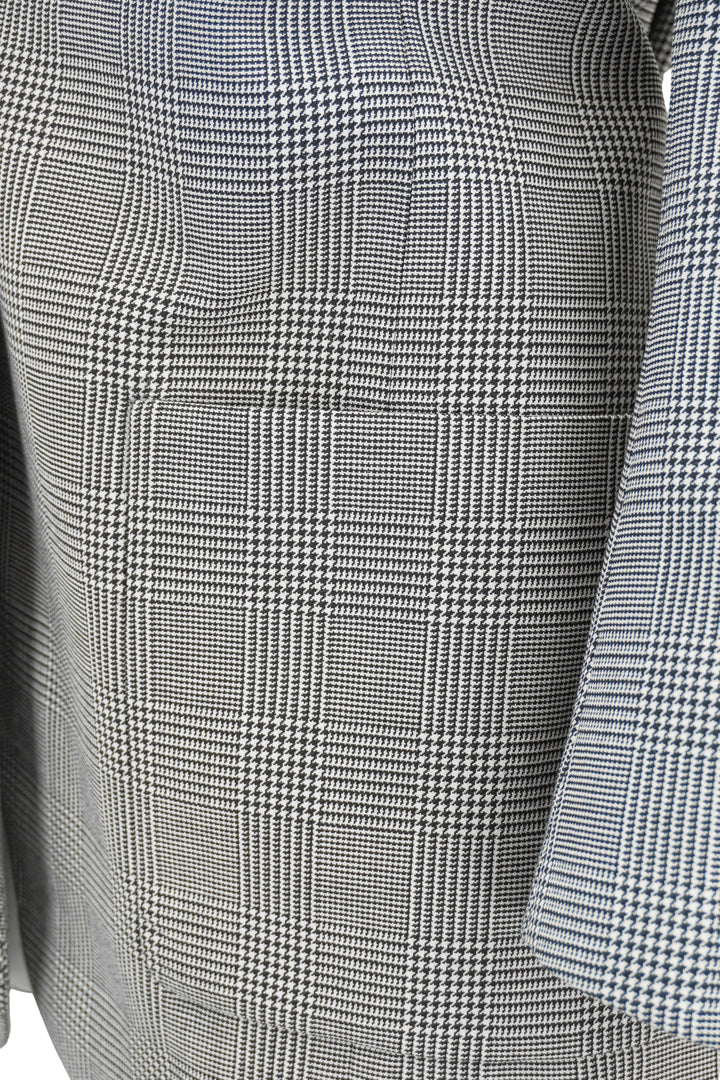 Balmain Houndstooth Blazer in Black and White - Discounts on Balmain at UAL