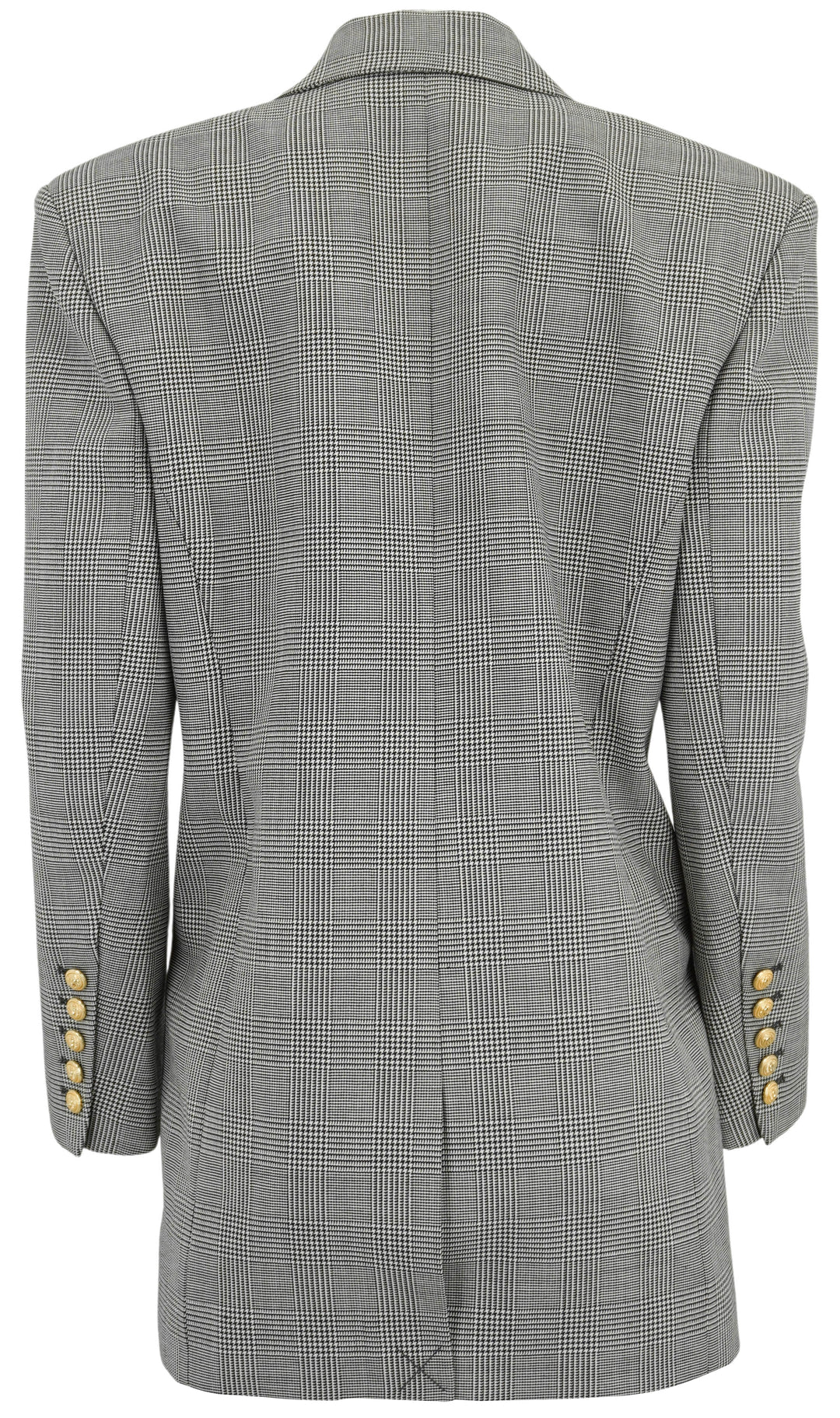 Balmain Houndstooth Blazer in Black and White - Discounts on Balmain at UAL