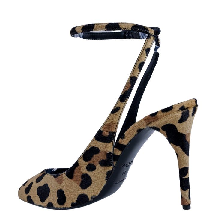 Alaïa Hide Slingback Heels in Leopard - Discounts on Alaïa at UAL