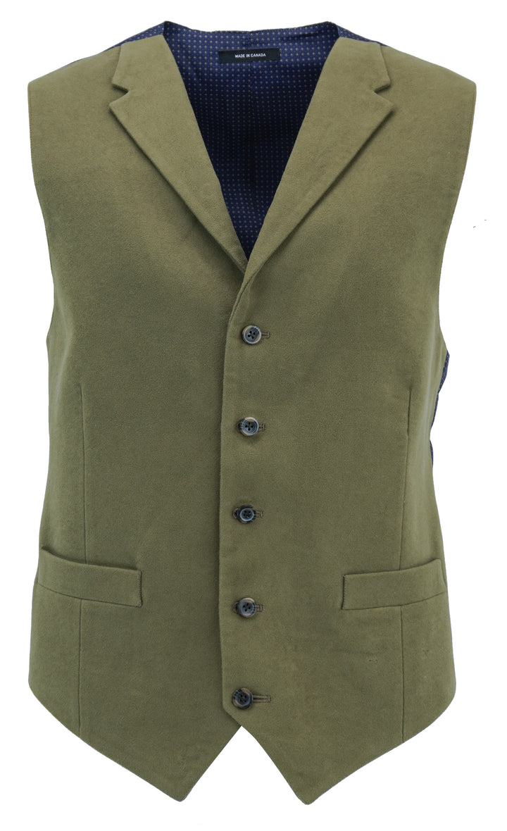 Bullock & Jones Vest in Olive - Discounts on Bullock & Jones at UAL