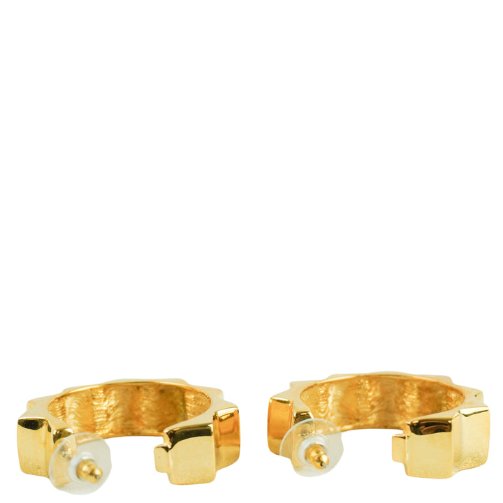 Kenneth Jay Lane Chunky Hoops in Gold