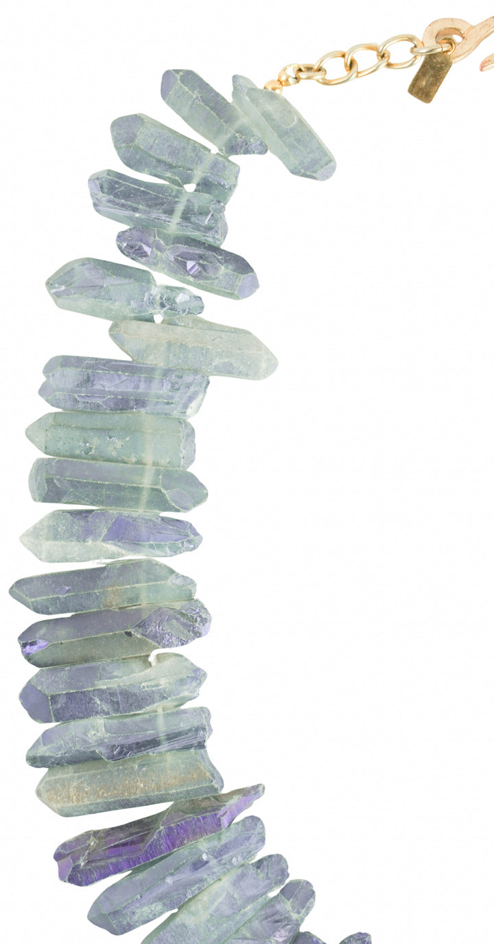 Kenneth Jay Lane Chunky Stone Necklace in Slate