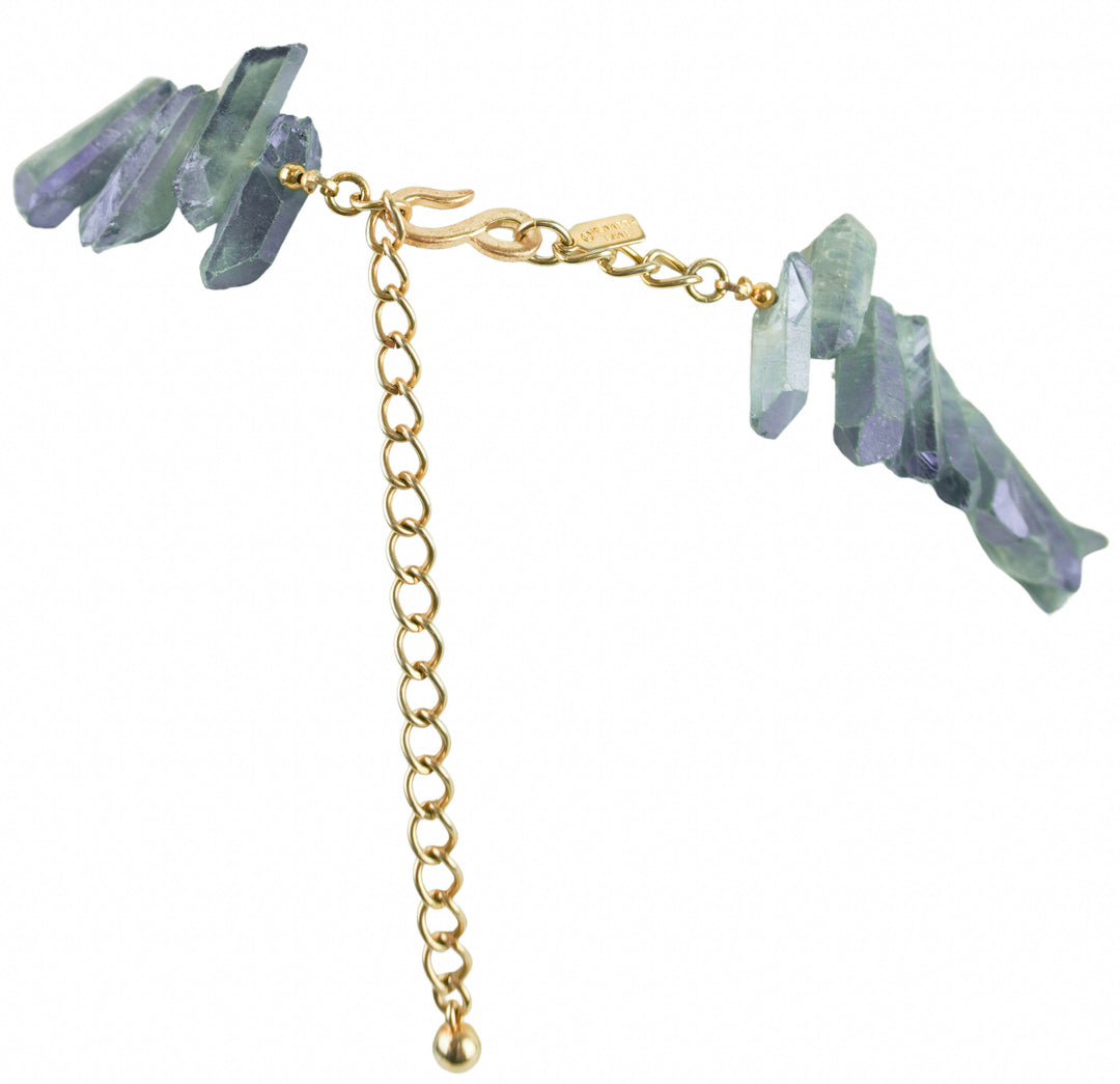 Kenneth Jay Lane Chunky Stone Necklace in Slate