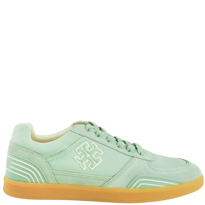 Tory Burch Clover Court Sneakers in Aqua Mint