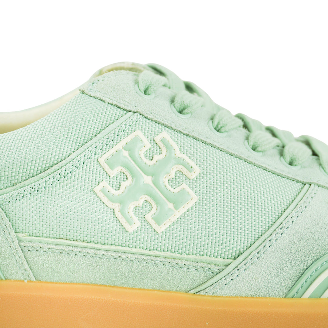 Tory Burch Clover Court Sneakers in Aqua Mint