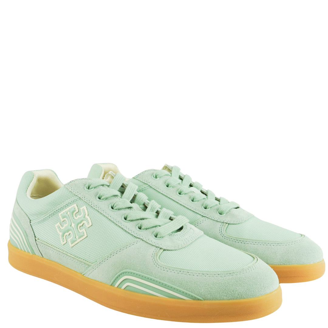Tory Burch Clover Court Sneakers in Aqua Mint