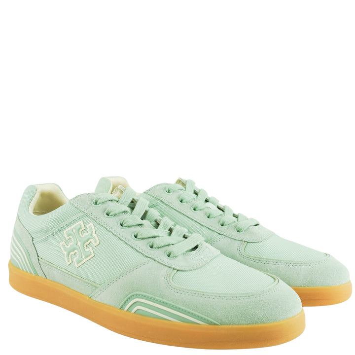 Tory Burch Clover Court Sneakers in Aqua Mint