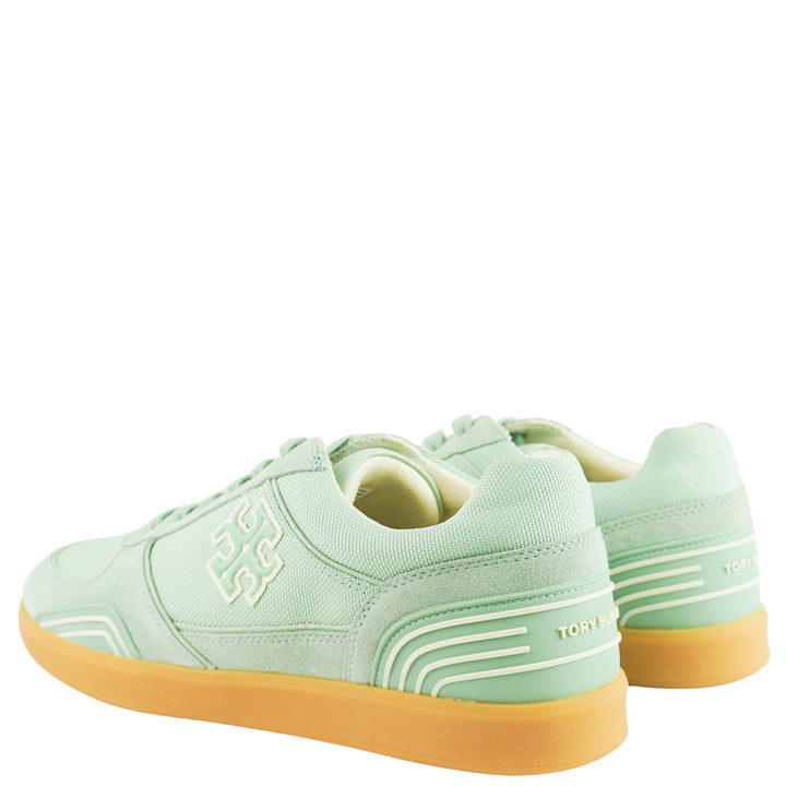 Tory Burch Clover Court Sneakers in Aqua Mint