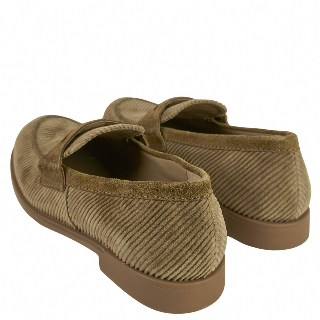 Miu Miu Corduroy Loafers in Beige