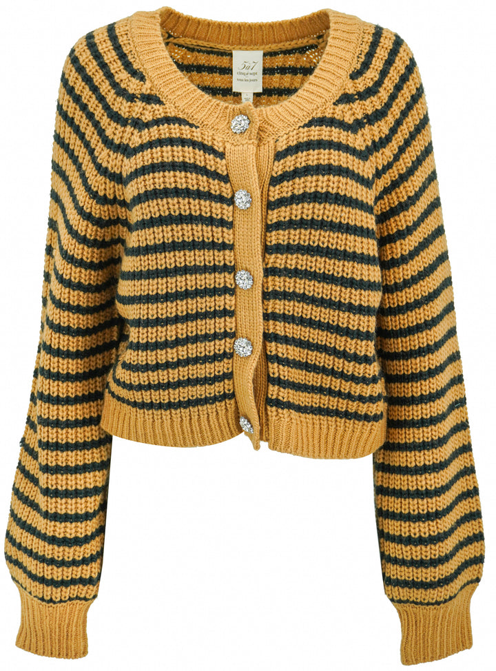 Cinq ā Sept Millie Cardigan in Brown/Black