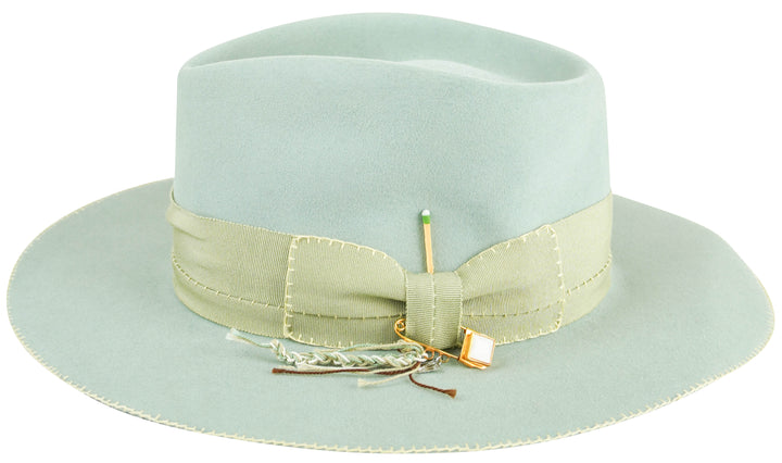 Nick Fouquet Signature Hat in Light Blue/Green