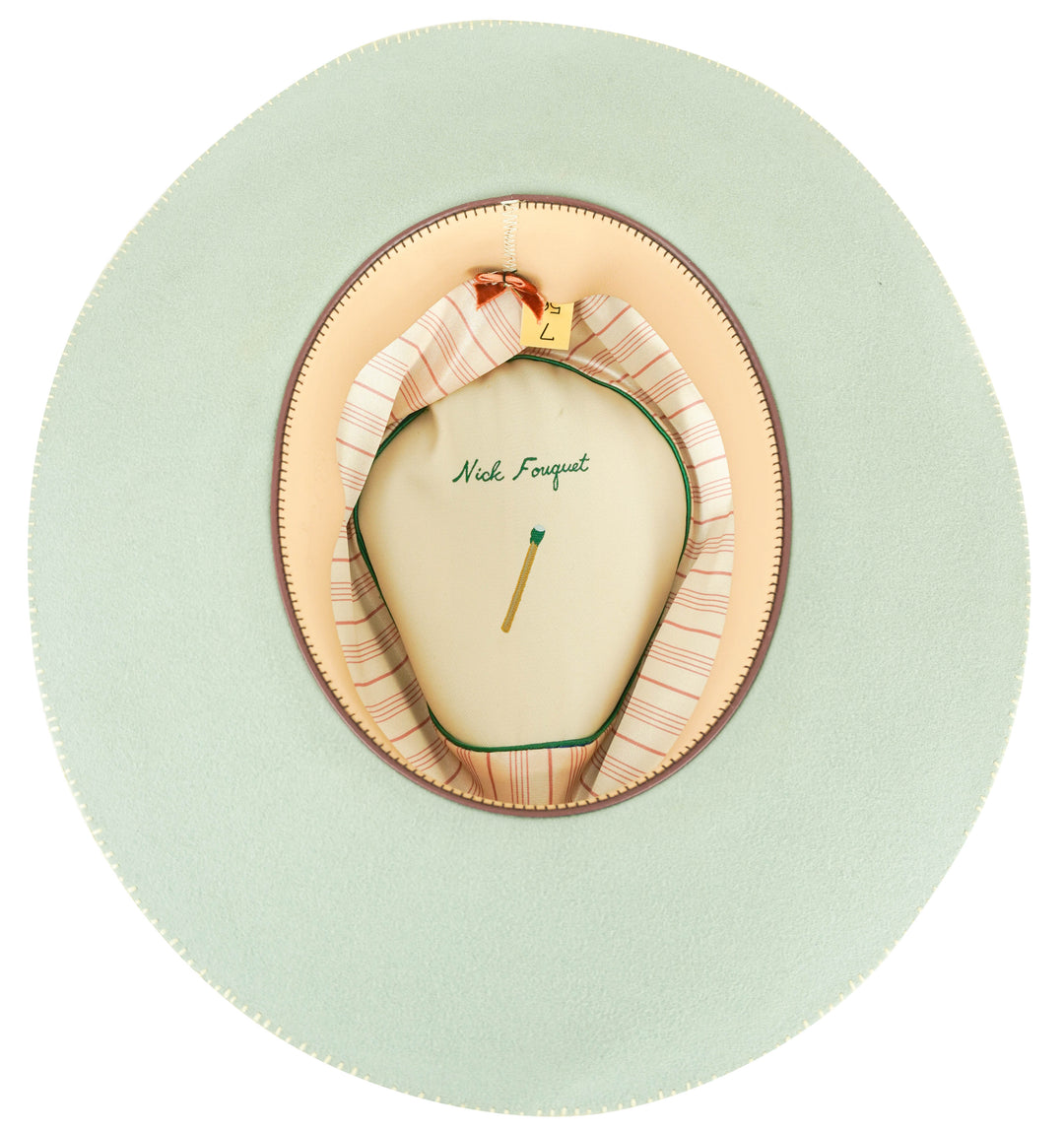 Nick Fouquet Signature Hat in Light Blue/Green