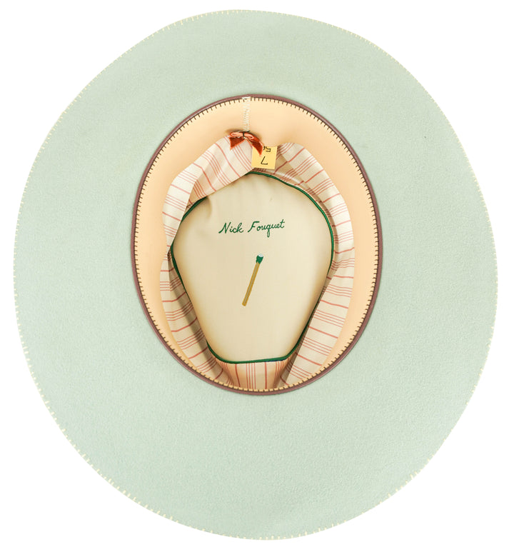 Nick Fouquet Signature Hat in Light Blue/Green