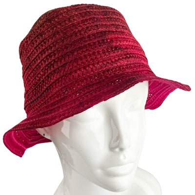 Reinhard Plank Stained Bucket Hat in Red - Discounts on Reinhard Plank at UAL