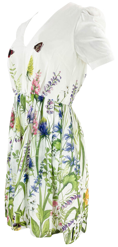 Adam Lippes Floral Mini Dress in Multi - Discounts on Adam Lippes at UAL